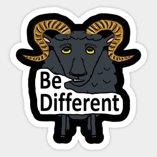 Be Different Sticker